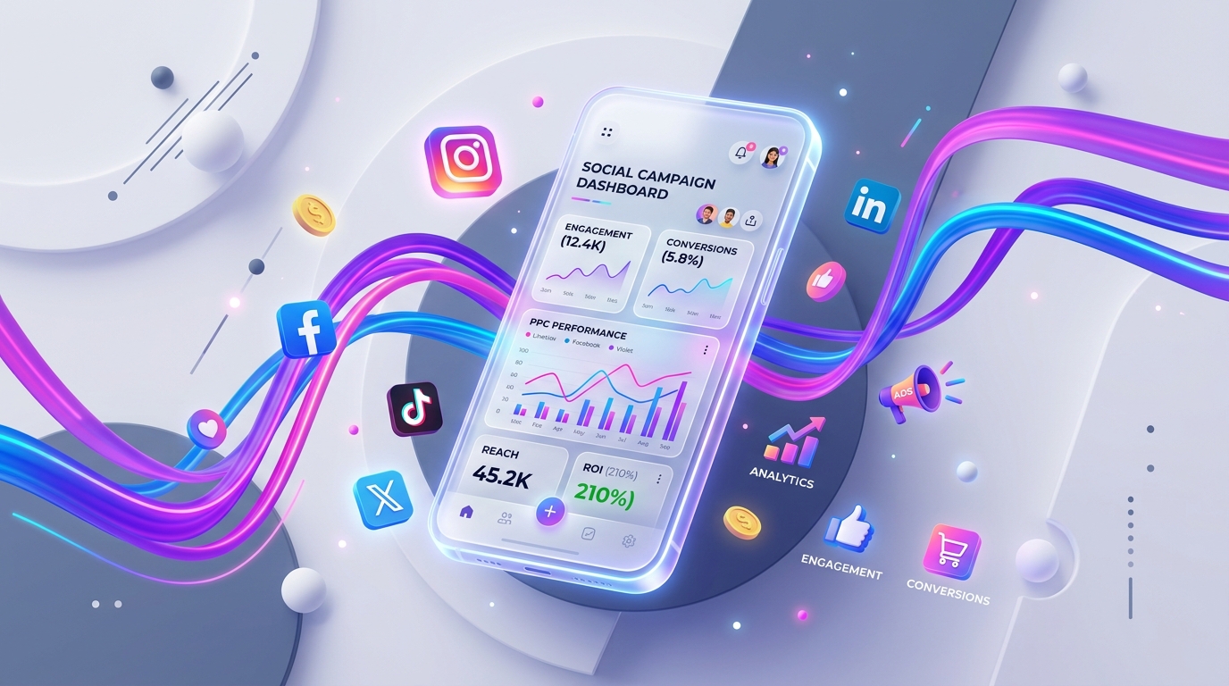 Stripe Style SMM & PPC Analytics Showcase